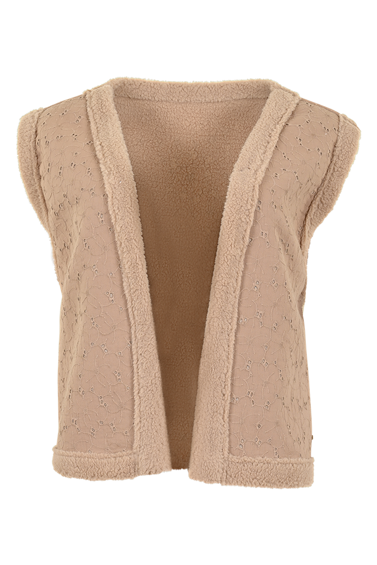 MAICAZZ Dames Gilet Paul Dark Sand  - Afbeelding 3