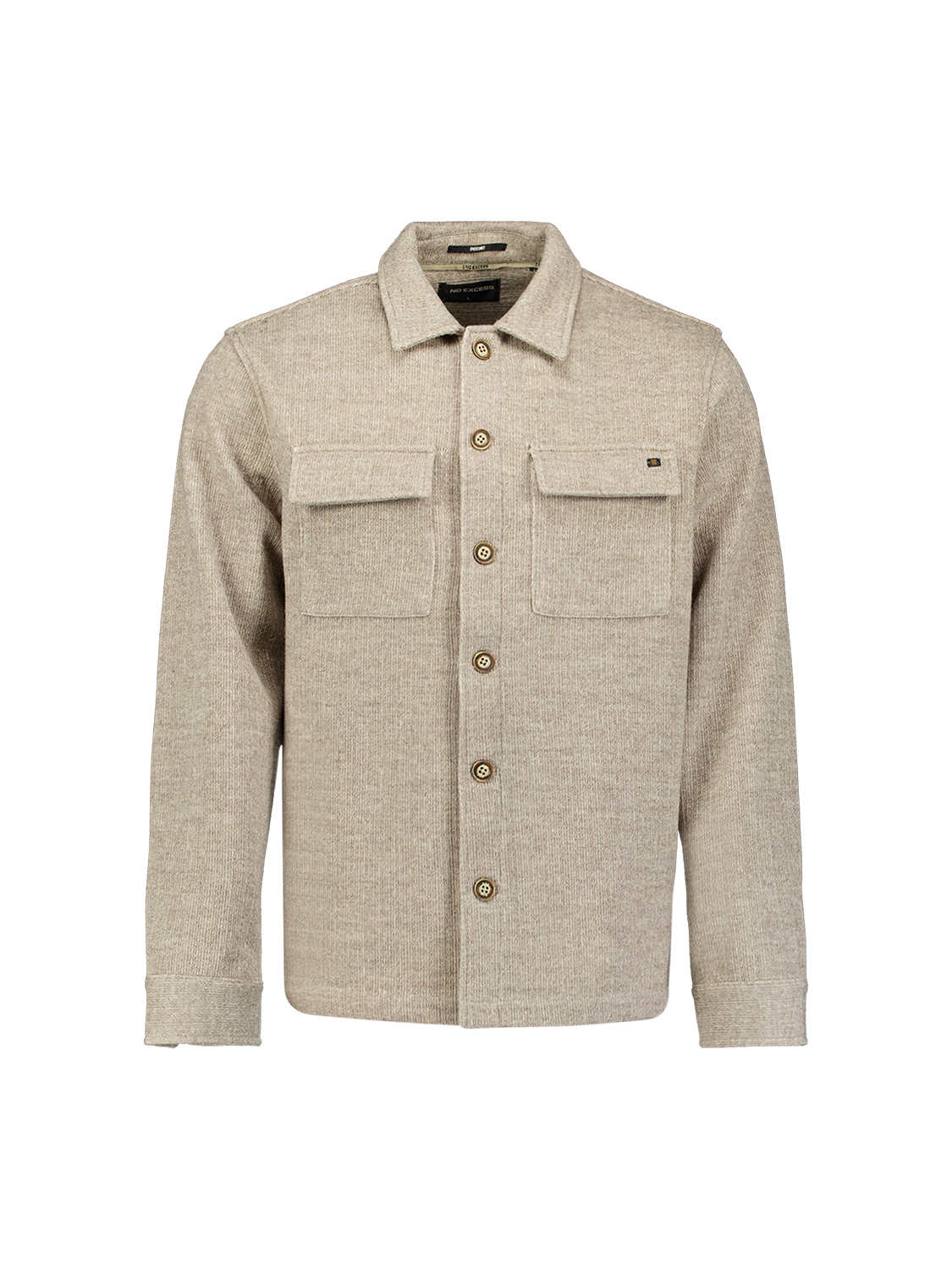 NO EXCESS Heren Overshirt Beige  - Afbeelding 4