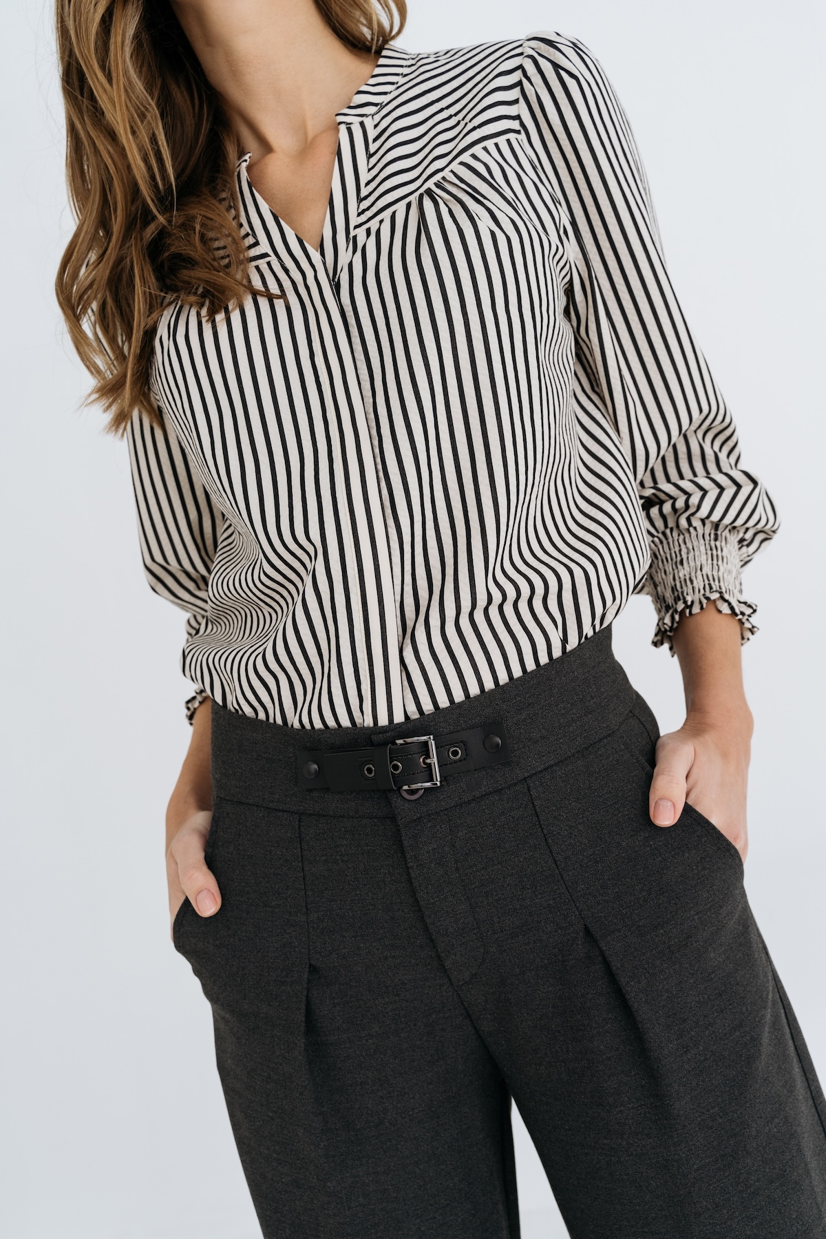 PURE BY ZIZO Dames Broek Pannile Antraciet Grijs - Afbeelding 3