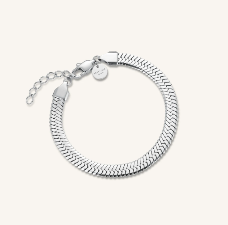 ROSEFIELD Damesarmband Large Snake Zilverkleur 