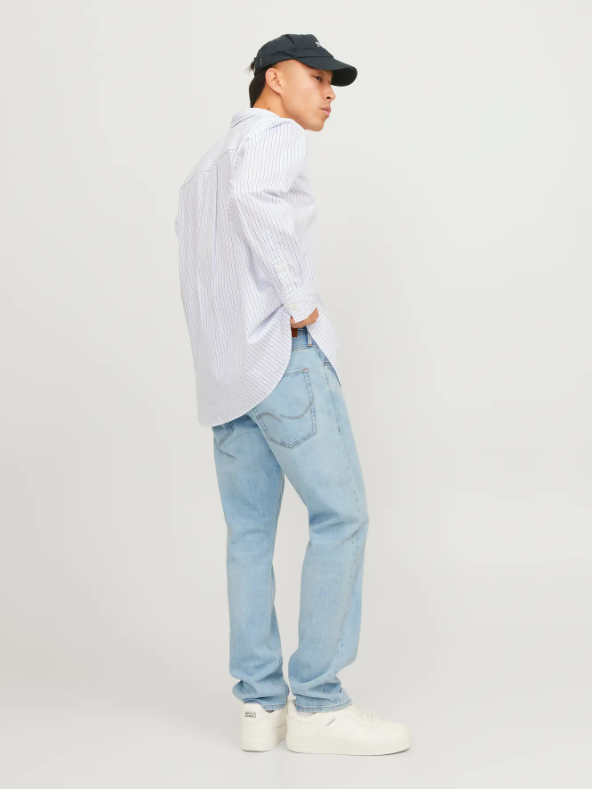 JACK&JONES Spijkerbroek Mike Tapered Fit Blue Denim - Afbeelding 2