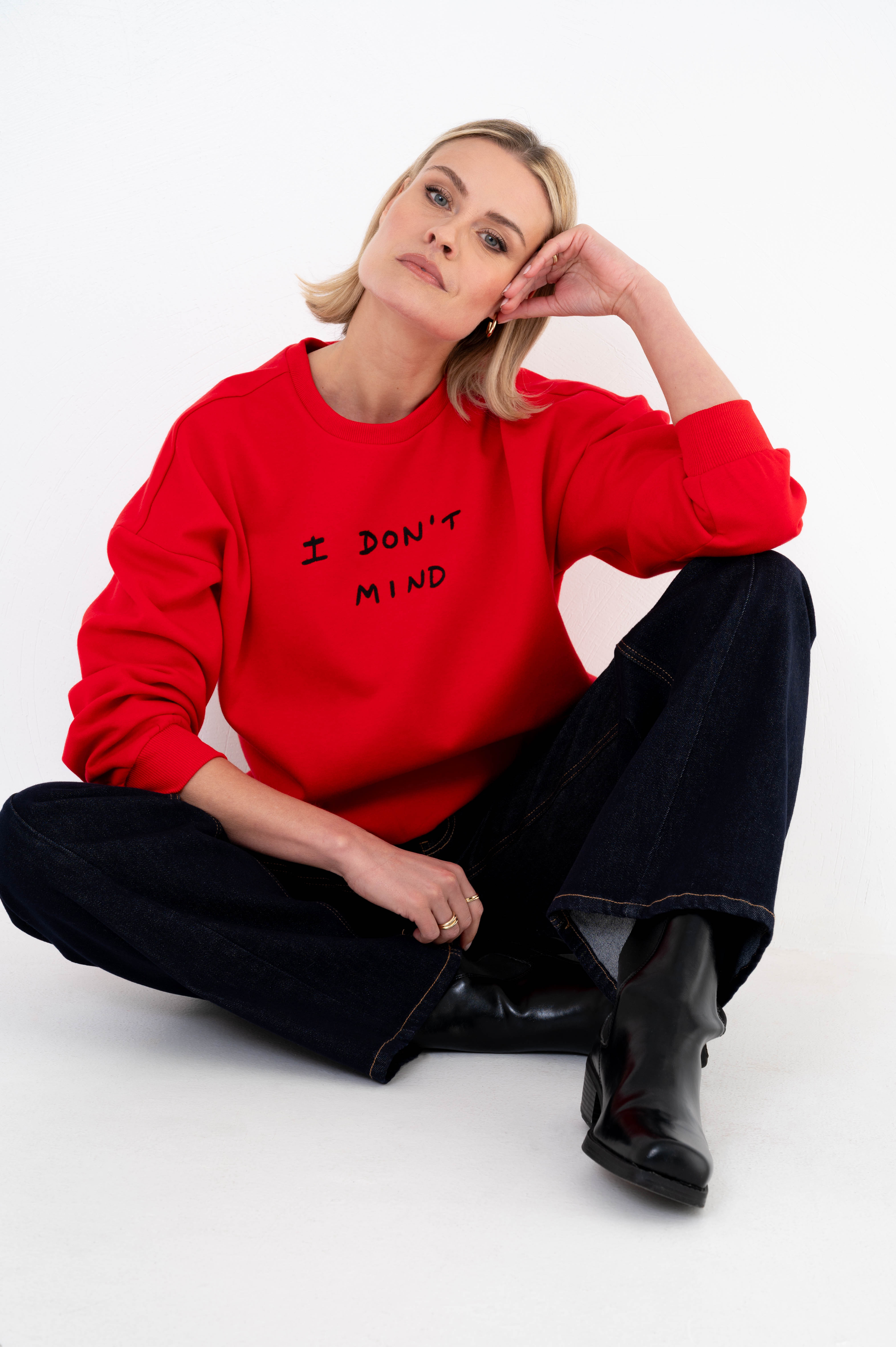 MAICAZZ Dames Sweater Pandora Rood