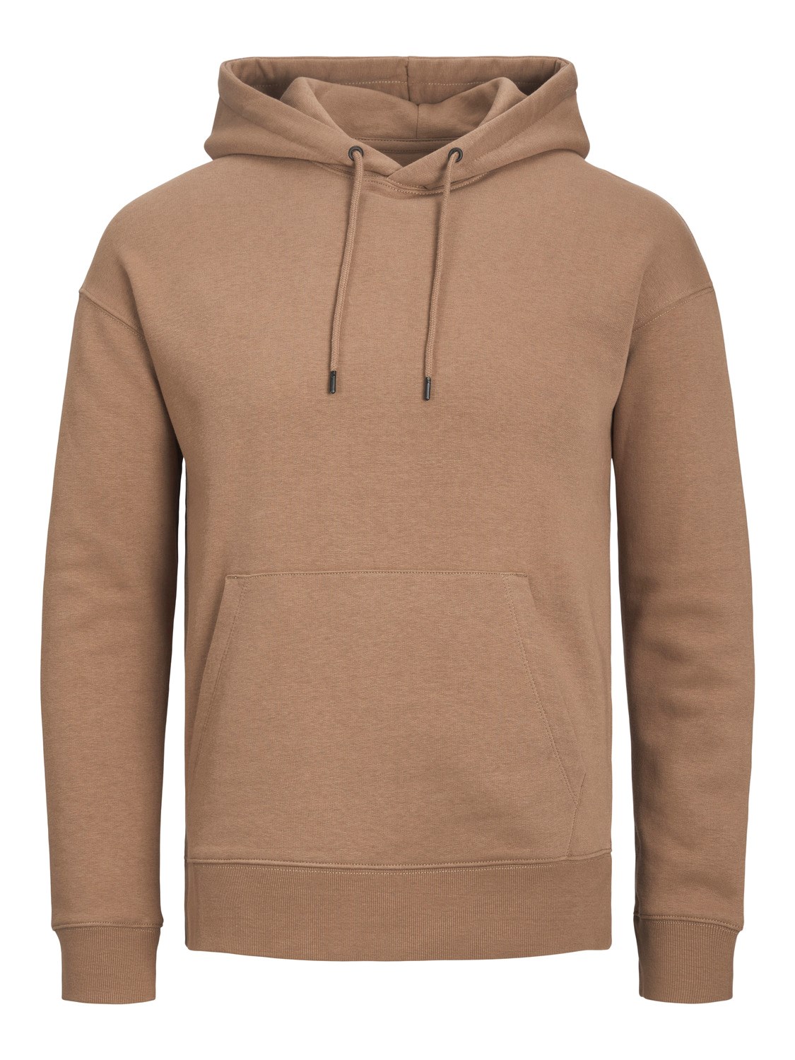 JACK&JONES Sweat Hoodie Effen Otter Bruin 