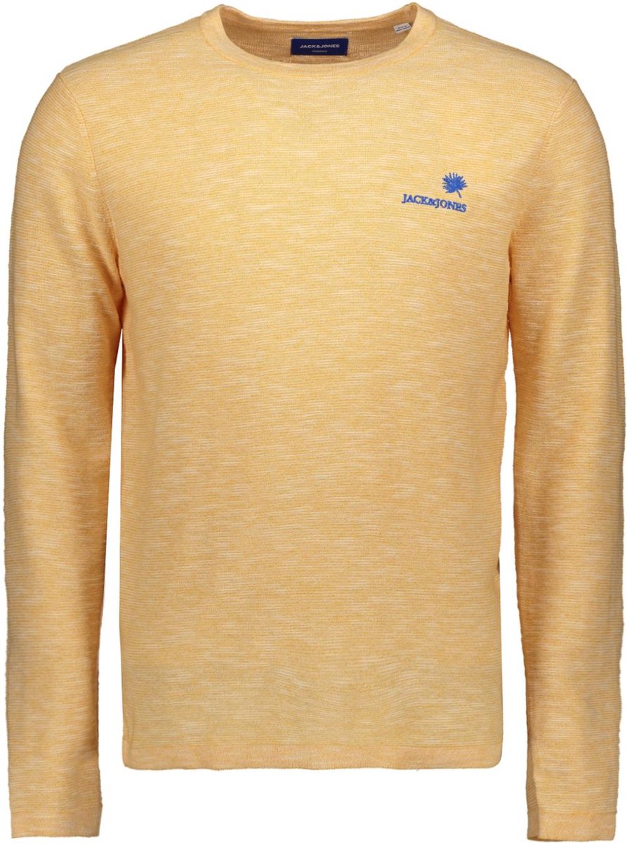 JACK&JONES Heren Trui Crayon Lichtgeel 