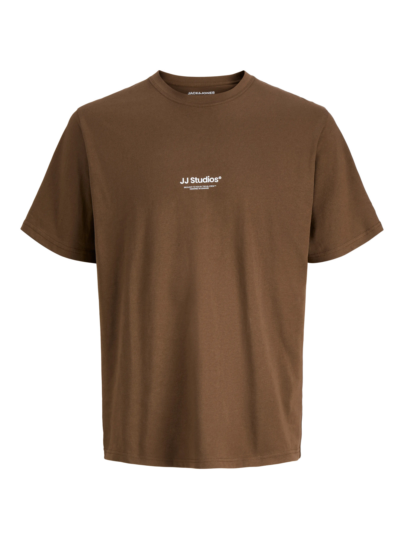 JACK & JONES Heren T-Shirt Soho Donkerbruin 