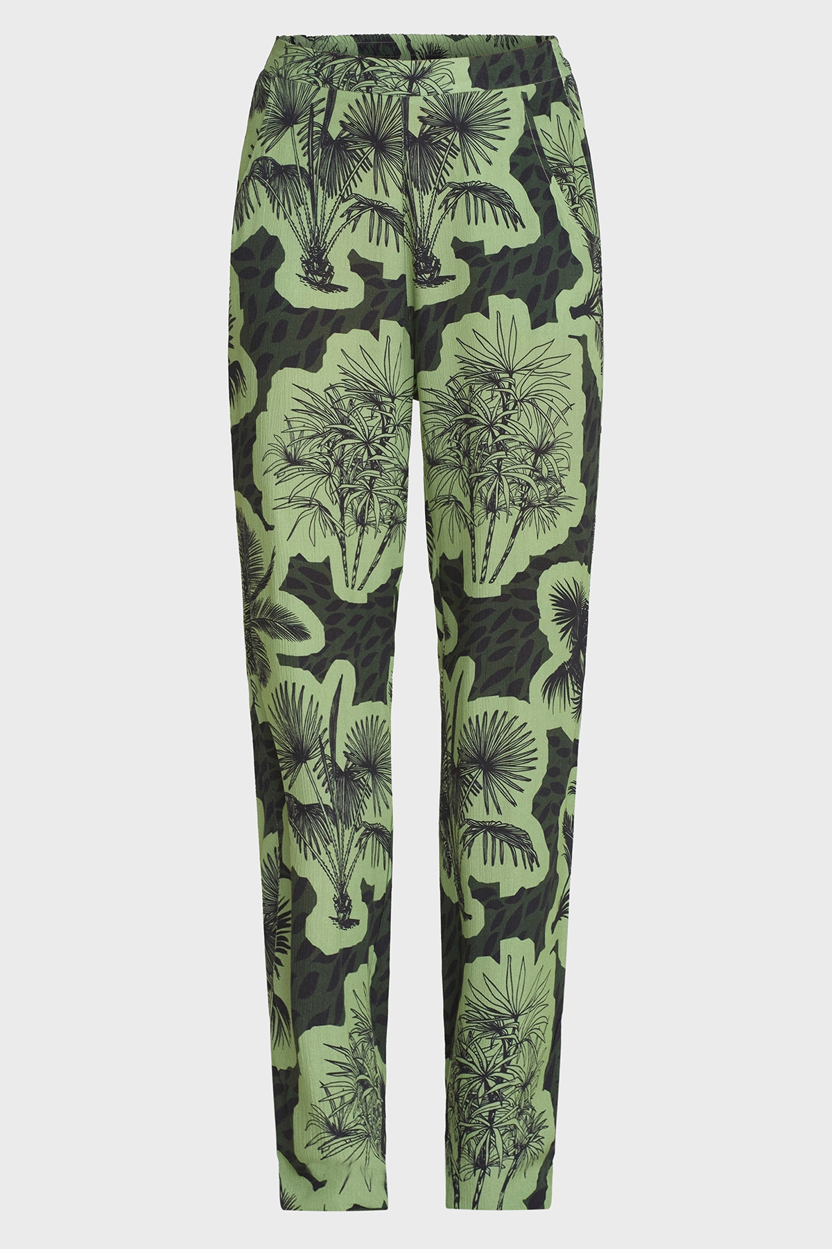 MAICAZZ Dames Broek Jali Palms Green Lengte 32 