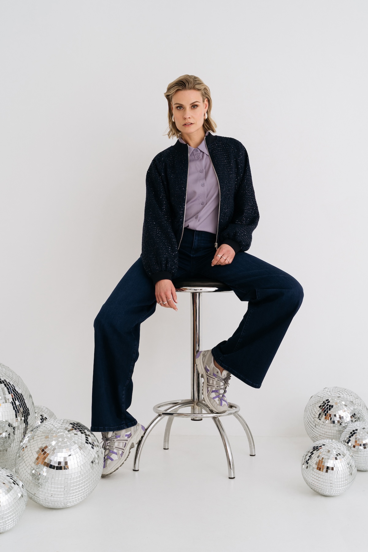 MAICAZZ Dames Blouse Ritah Lila Paars  - Afbeelding 2