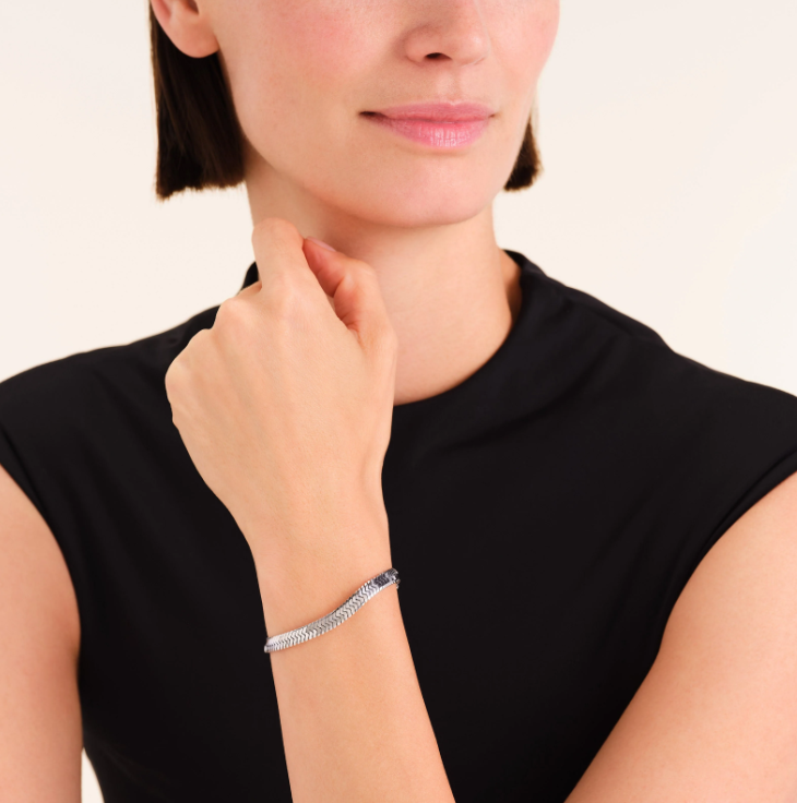 ROSEFIELD Damesarmband Large Snake Zilverkleur  - Afbeelding 2