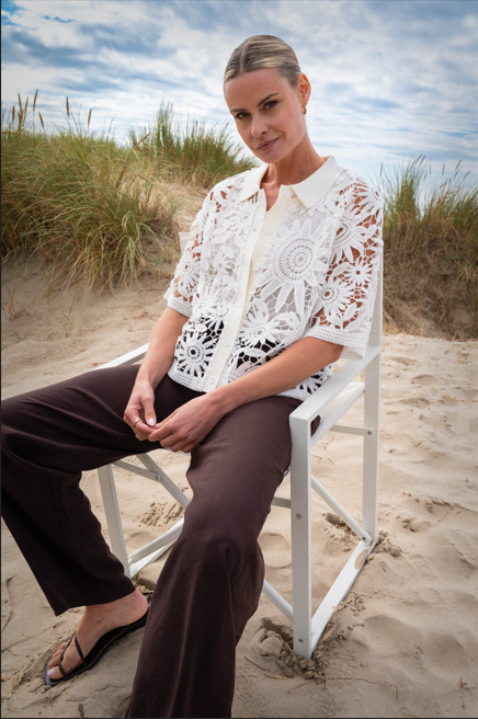 MAICAZZ Gehaakt Dames Vest Tristan Offwhite  - Afbeelding 2