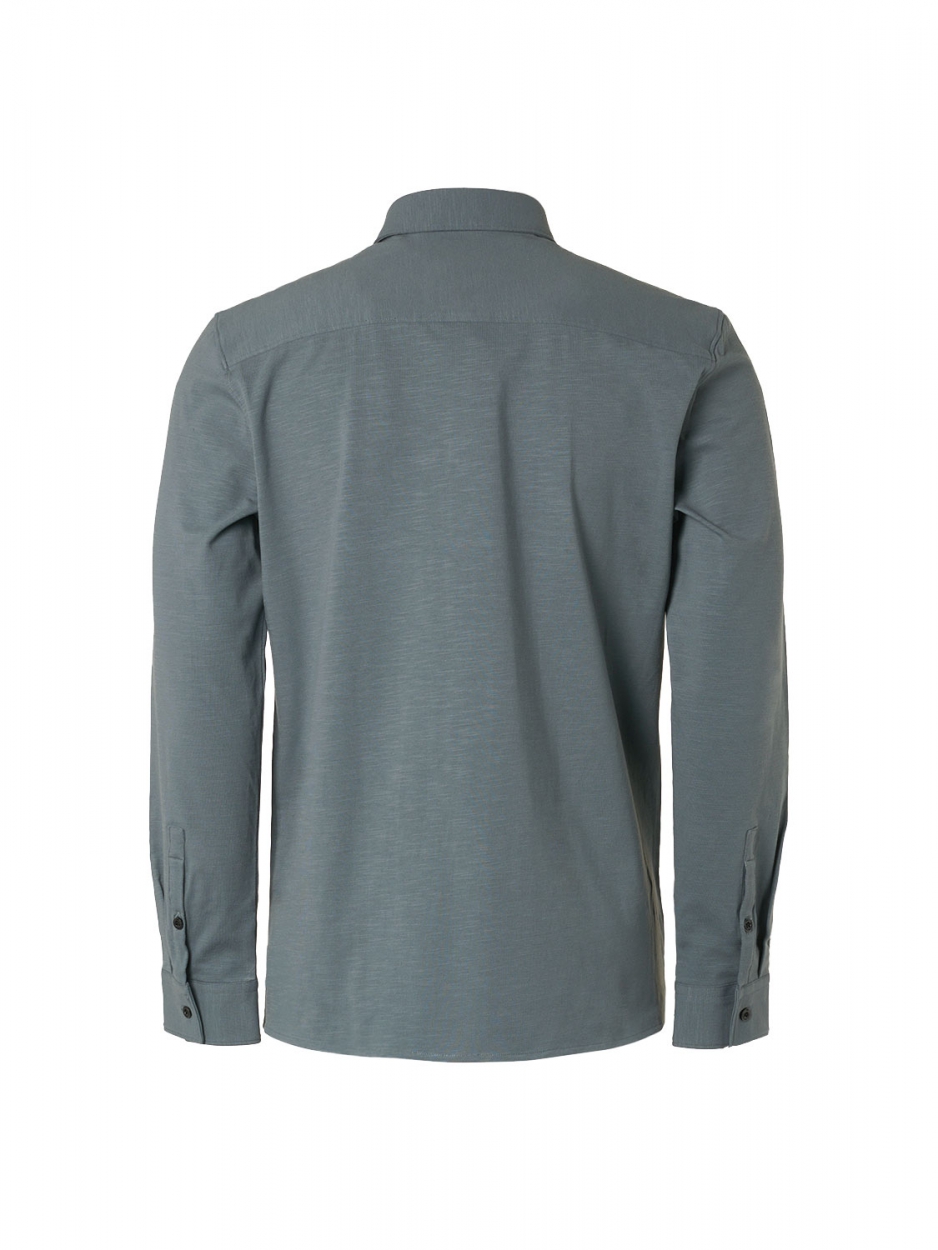 NO EXCESS Heren Overhemd Jersey Tricot Staalgrijs  - Afbeelding 2