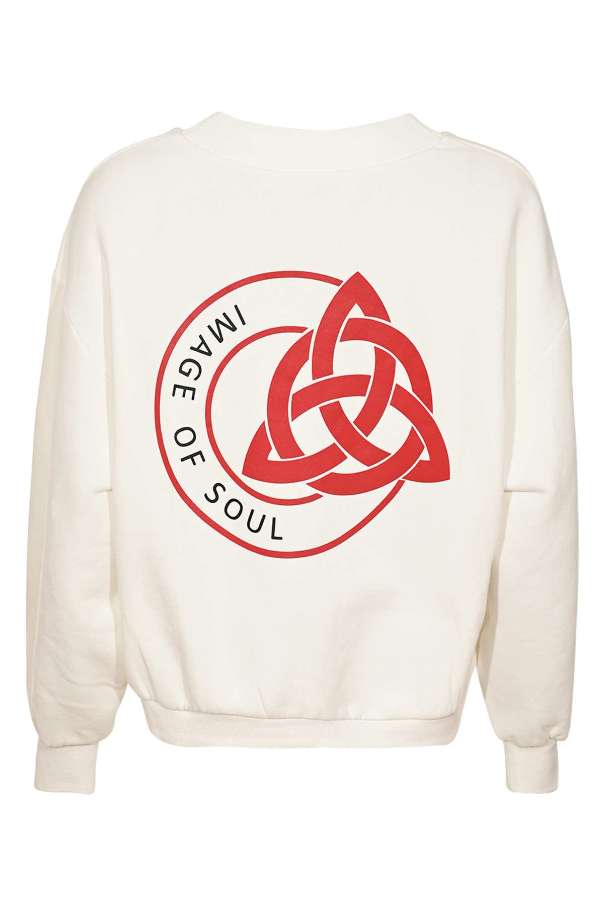 MAICAZZ Dames Sweater Sarai Offwhite-Rood  - Afbeelding 3