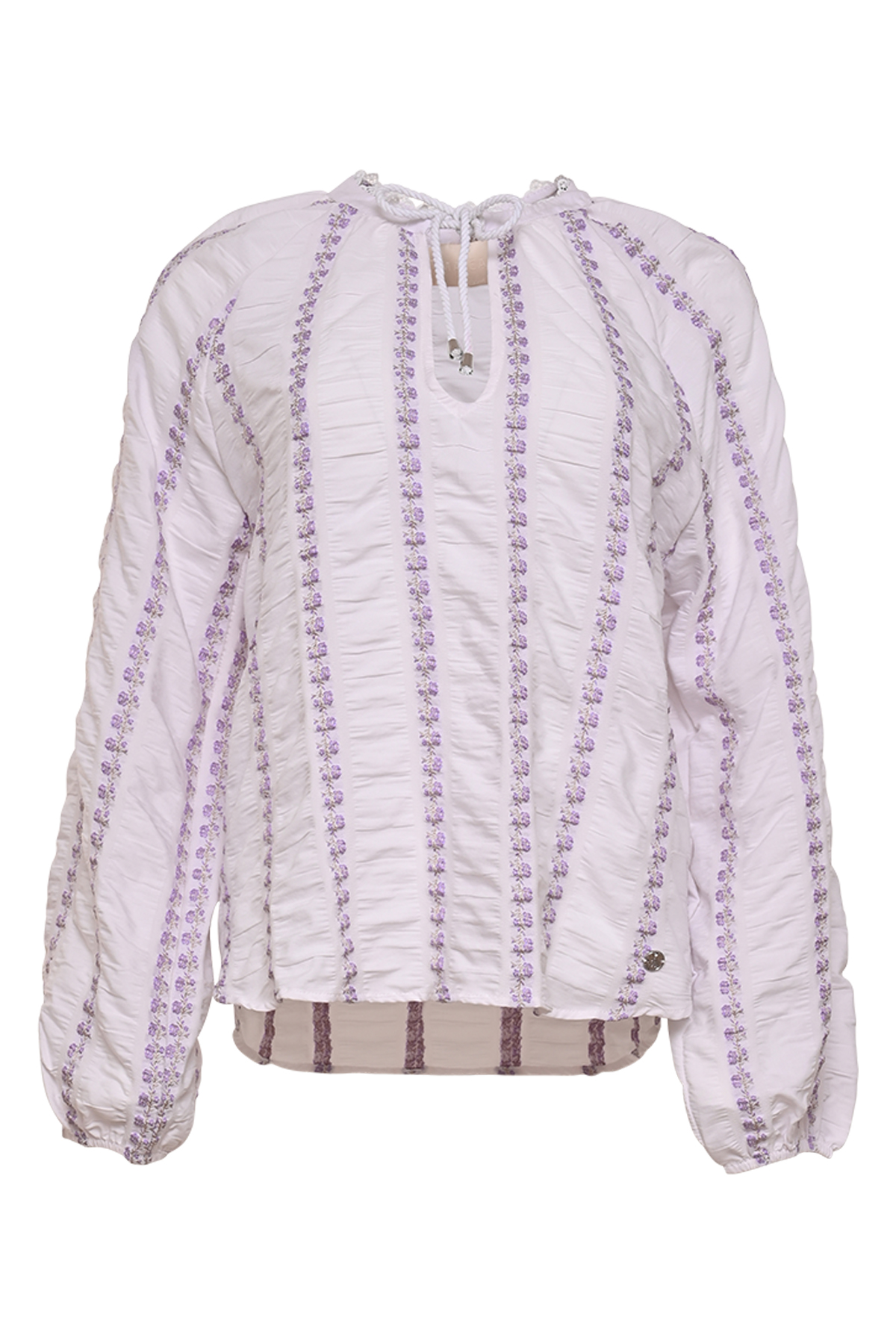 MAICAZZ Dames Top Totton Lilac Stripe  - Afbeelding 3
