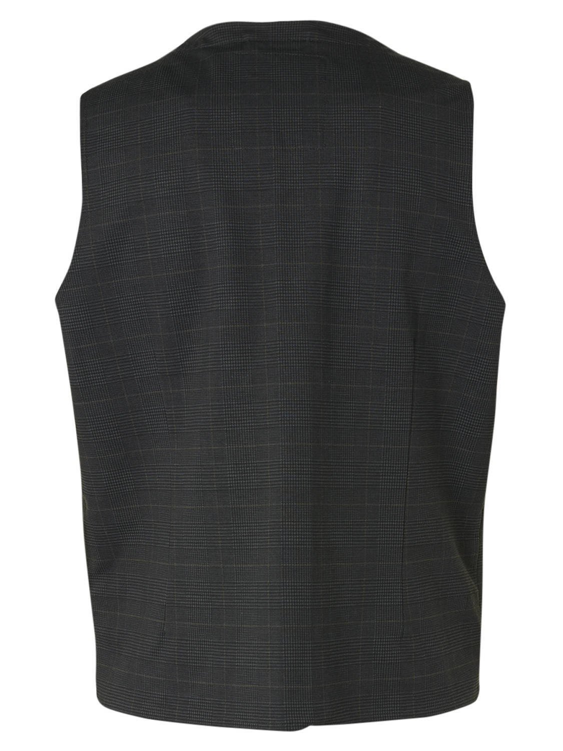 No Excess Gilet Geruit Zwart - Afbeelding 2