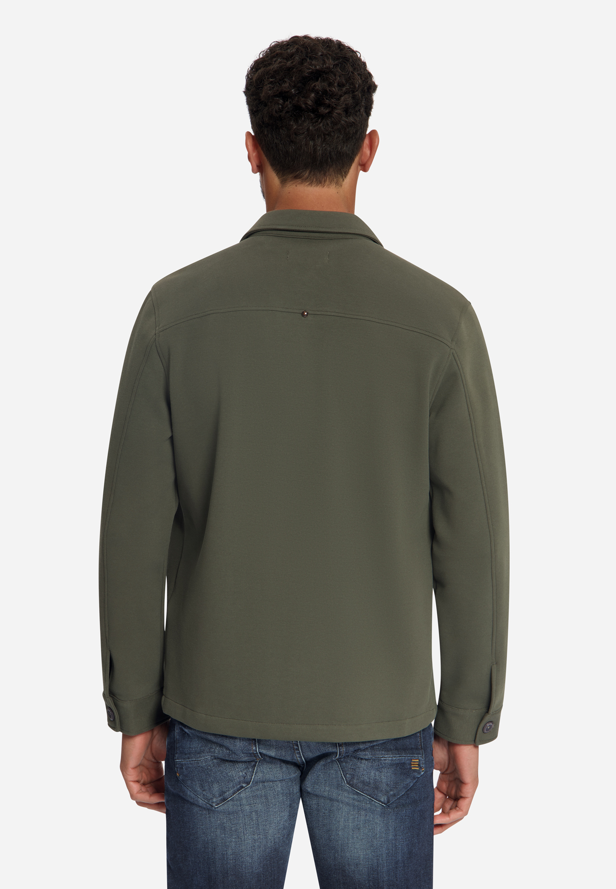 NO EXCESS Heren Overshirt Donker Groen  - Afbeelding 2