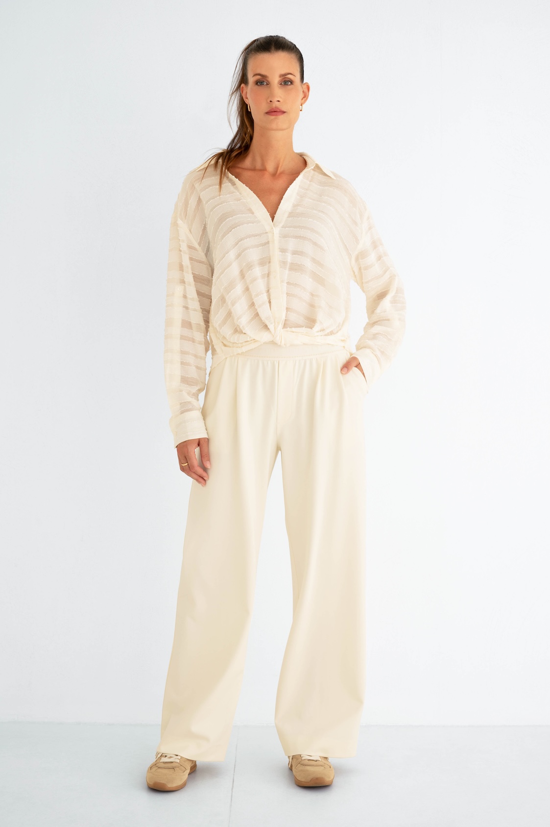 MAICAZZ Dames Blouse Sien Offwhite - Afbeelding 3