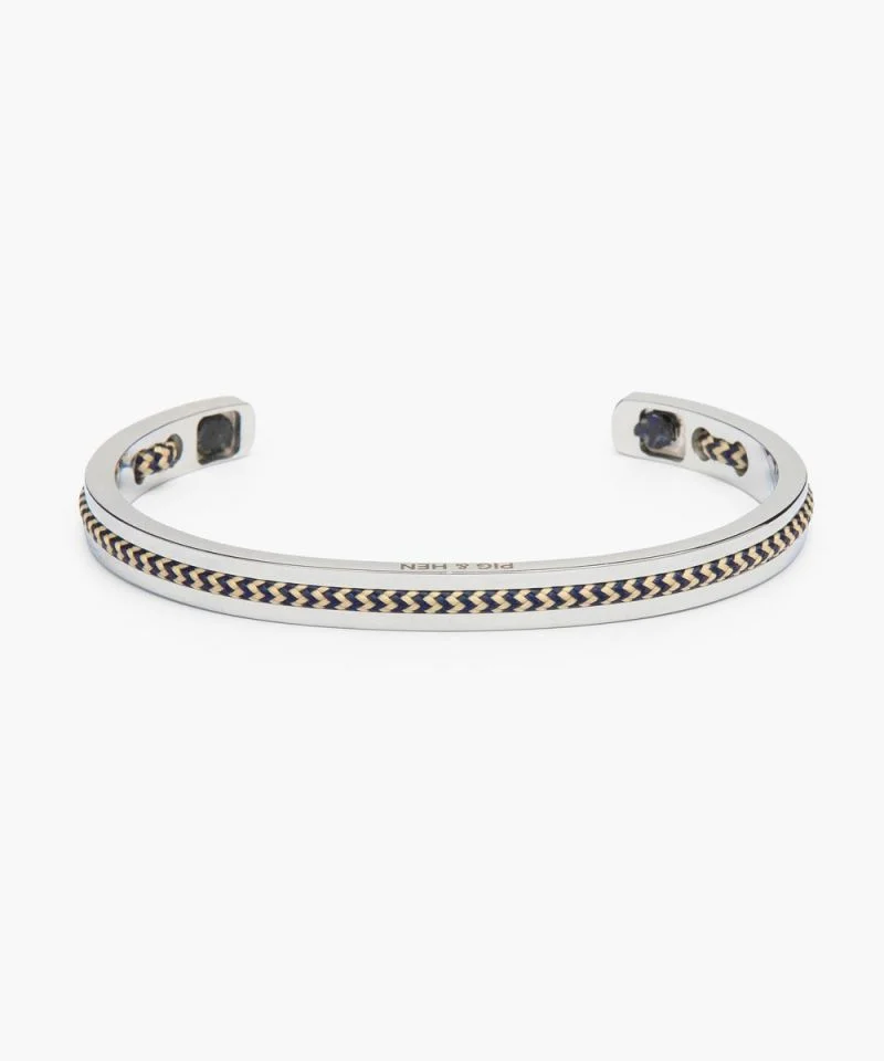 PIG&HEN Herenarmband Navarch 6 Navy-Sand 