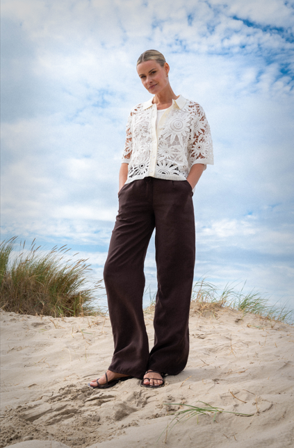 MAICAZZ Gehaakt Dames Vest Tristan Offwhite  - Afbeelding 3