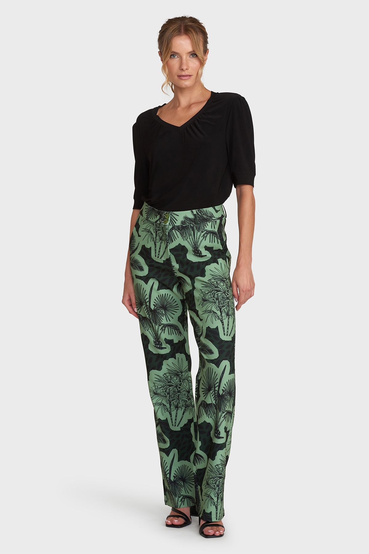 MAICAZZ Dames Broek Jali Palms Green Lengte 32  - Afbeelding 5