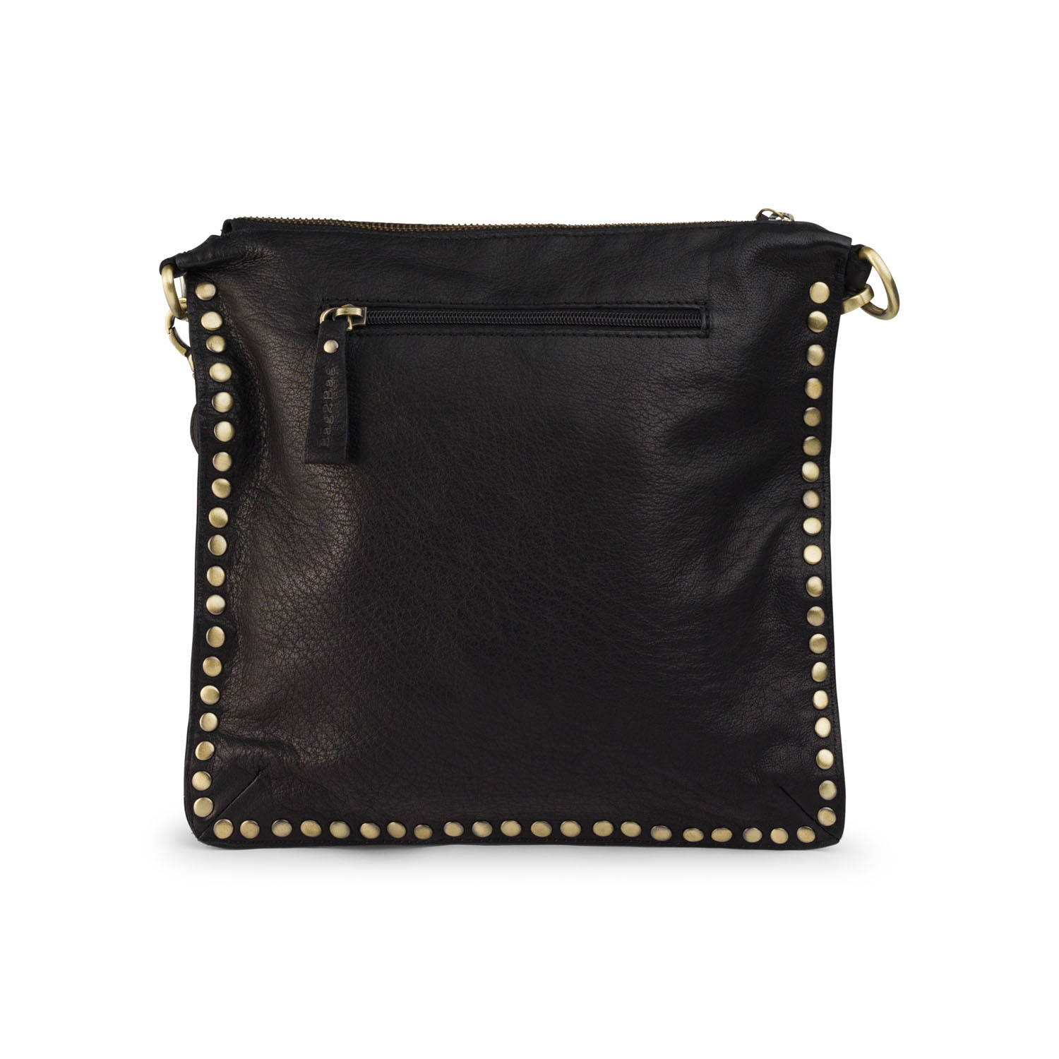 BAG2BAG Tas Santiago Zwart Leer  - Afbeelding 2