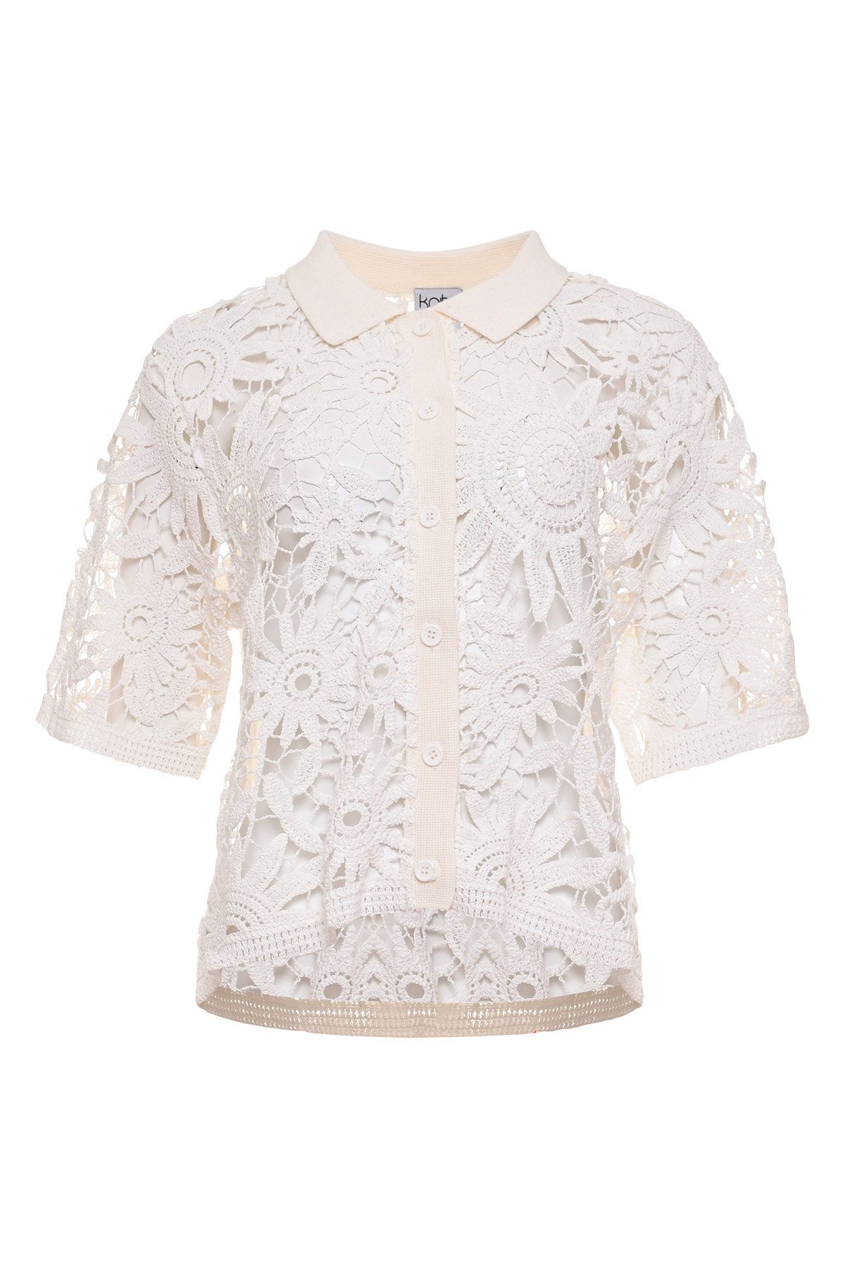 MAICAZZ Gehaakt Dames Vest Tristan Offwhite  - Afbeelding 4