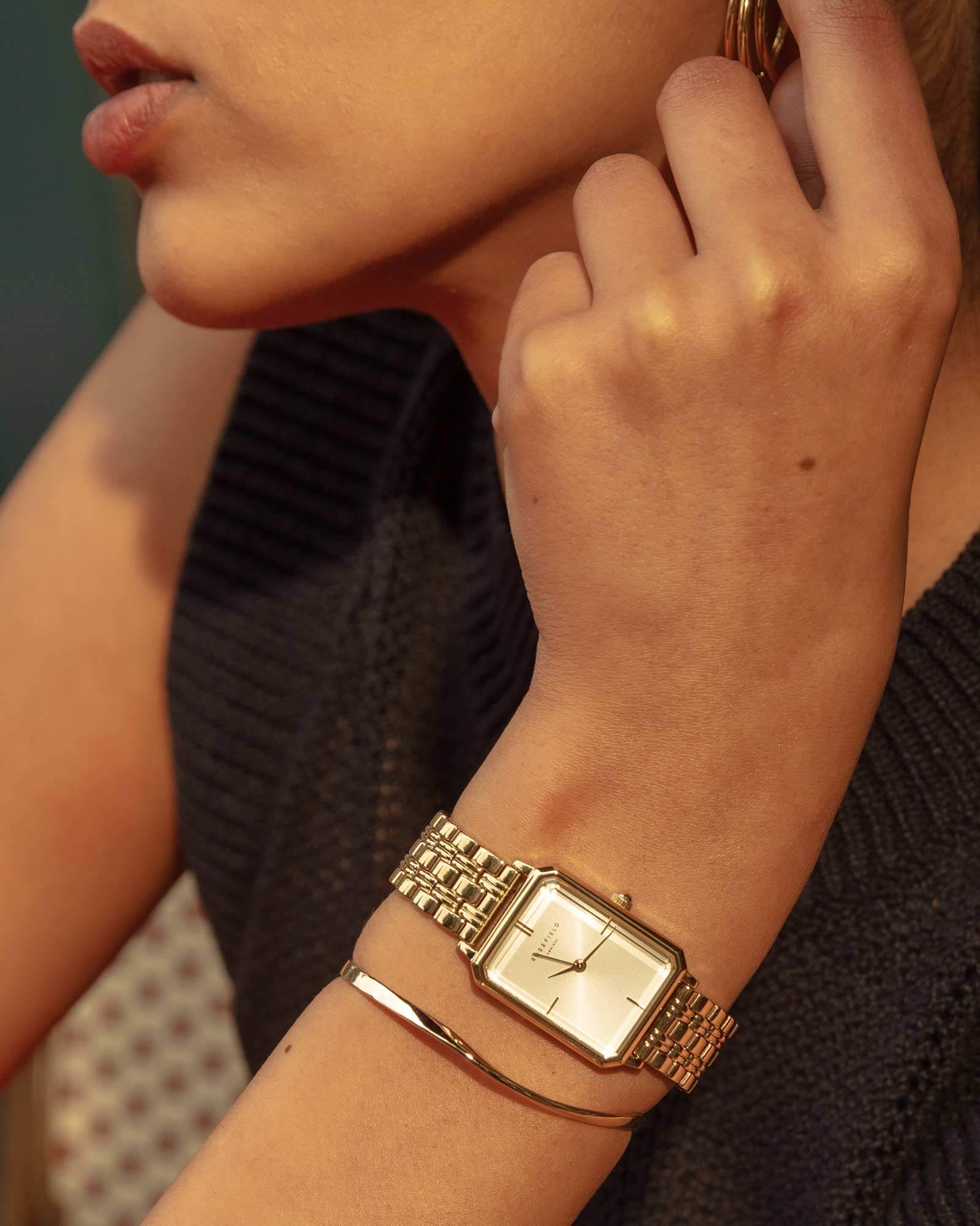ROSEFIELD Dames Horloge The Octagon Gold  - Afbeelding 3