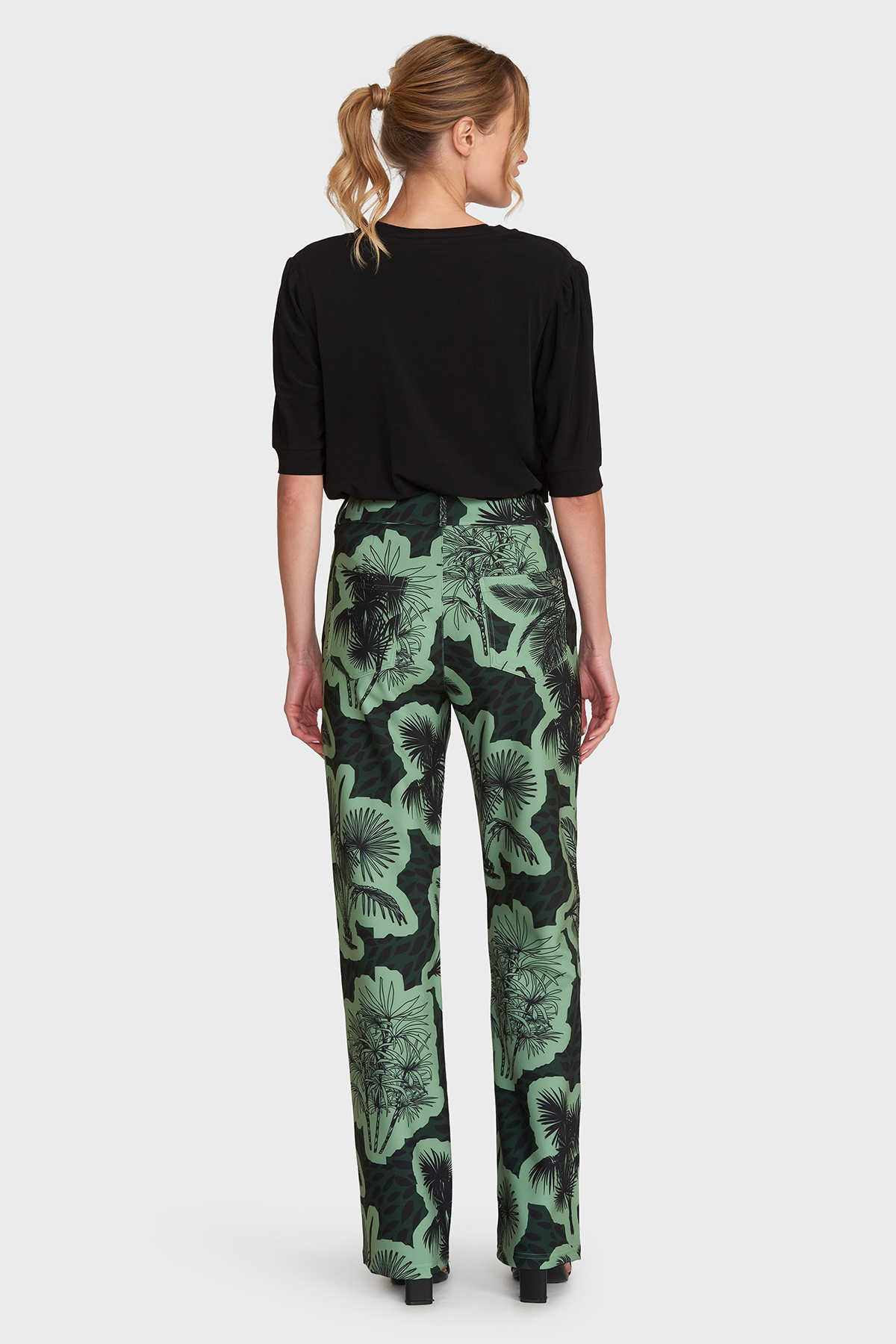 MAICAZZ Dames Broek Jali Palms Green Lengte 32  - Afbeelding 4