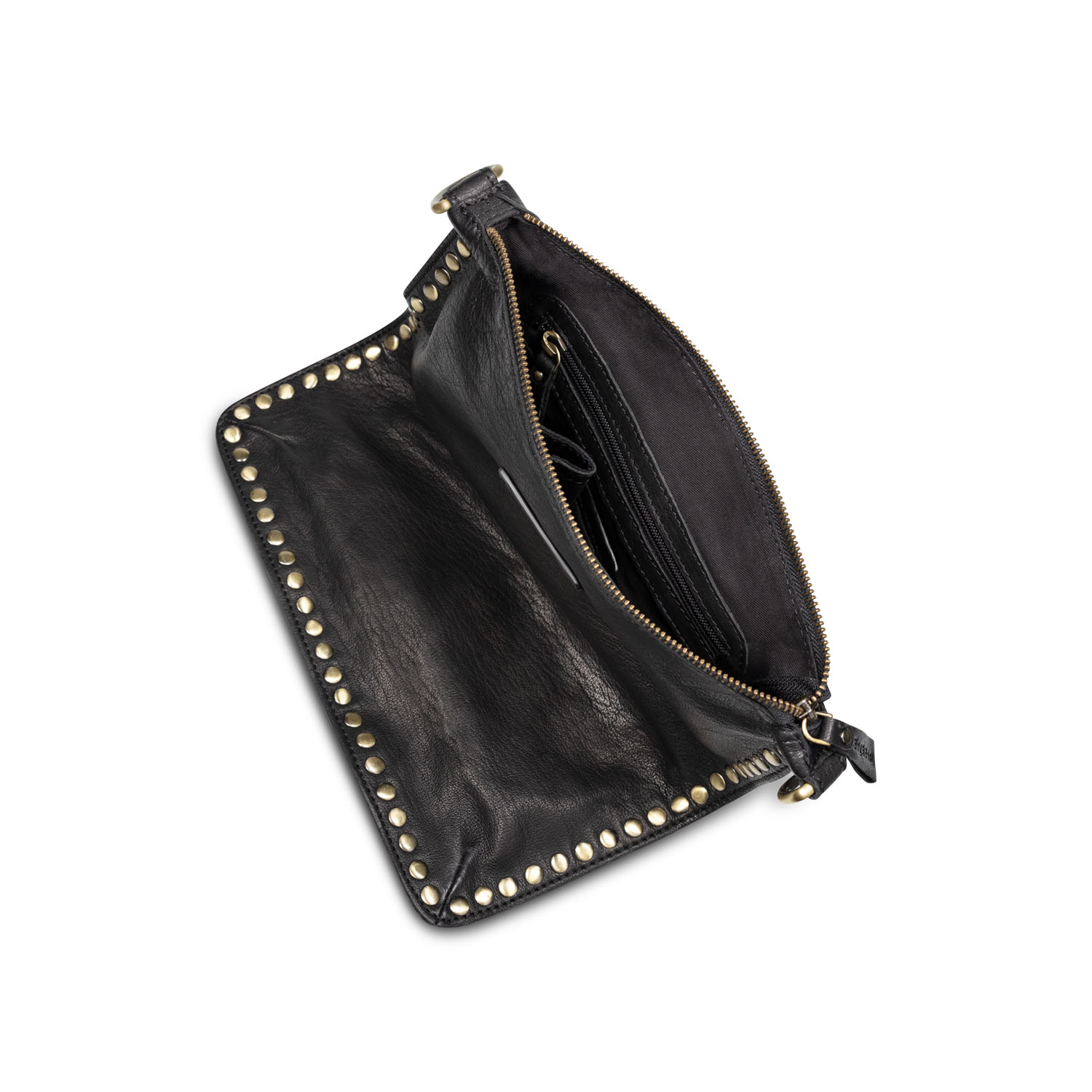 BAG2BAG Tas Santiago Zwart Leer  - Afbeelding 3