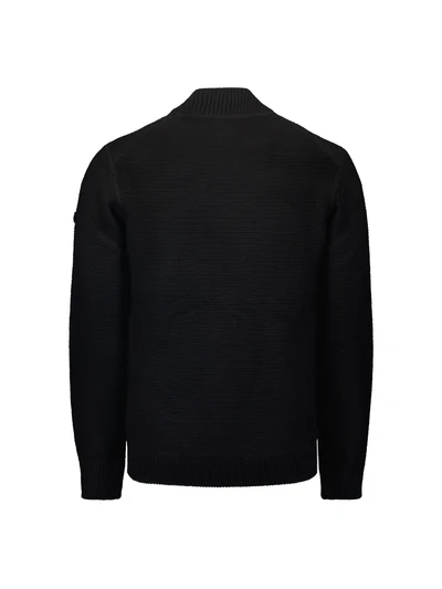 NO EXCESS Heren Bomber Vest Wol Zwart  - Afbeelding 2