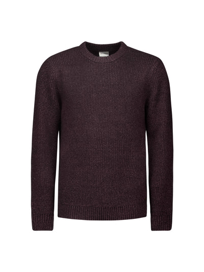 NO EXCESS Heren Trui Met Ronde Hals Aubergine 