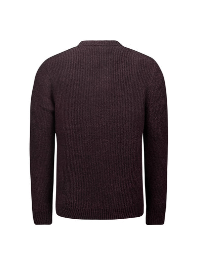 NO EXCESS Heren Trui Met Ronde Hals Aubergine  - Afbeelding 2