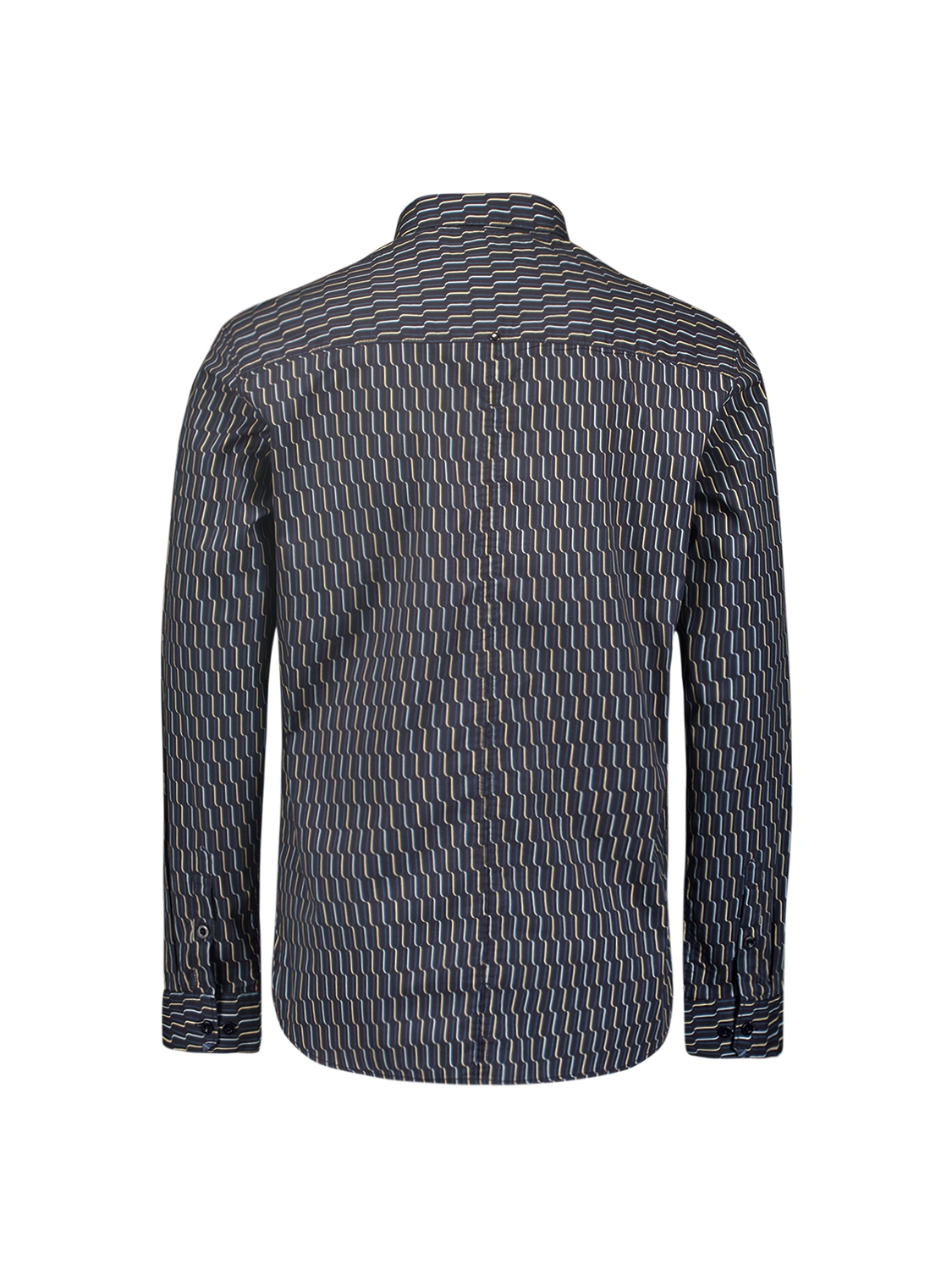 NO EXCESS Overhemd Stretch Allover Printed Black - Afbeelding 2