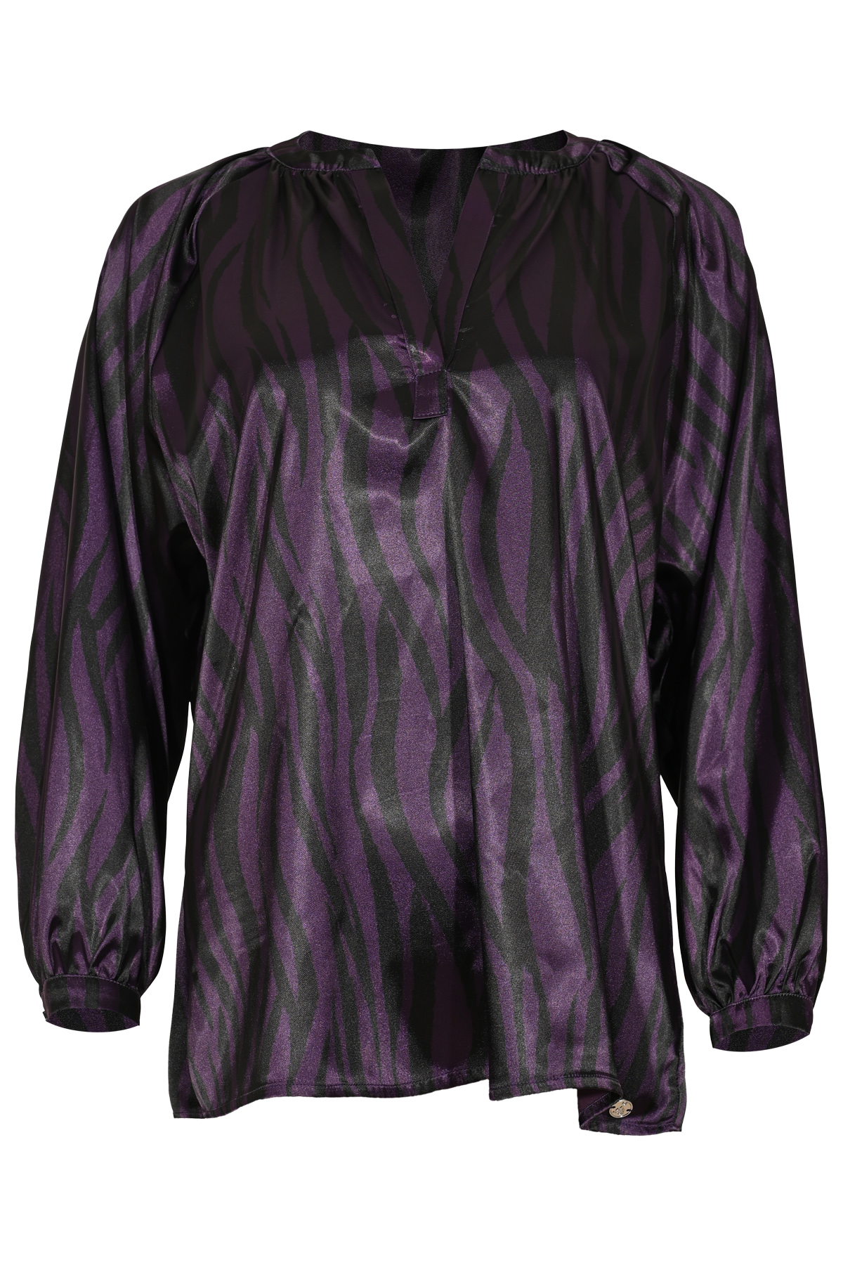 MAICAZZ Dames Top Raaika Zebra Plum Paars