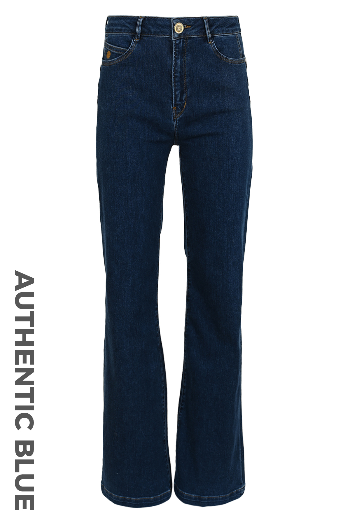 DNM PURE Dames Spijkerbroek Shirley Authentic Blue 
