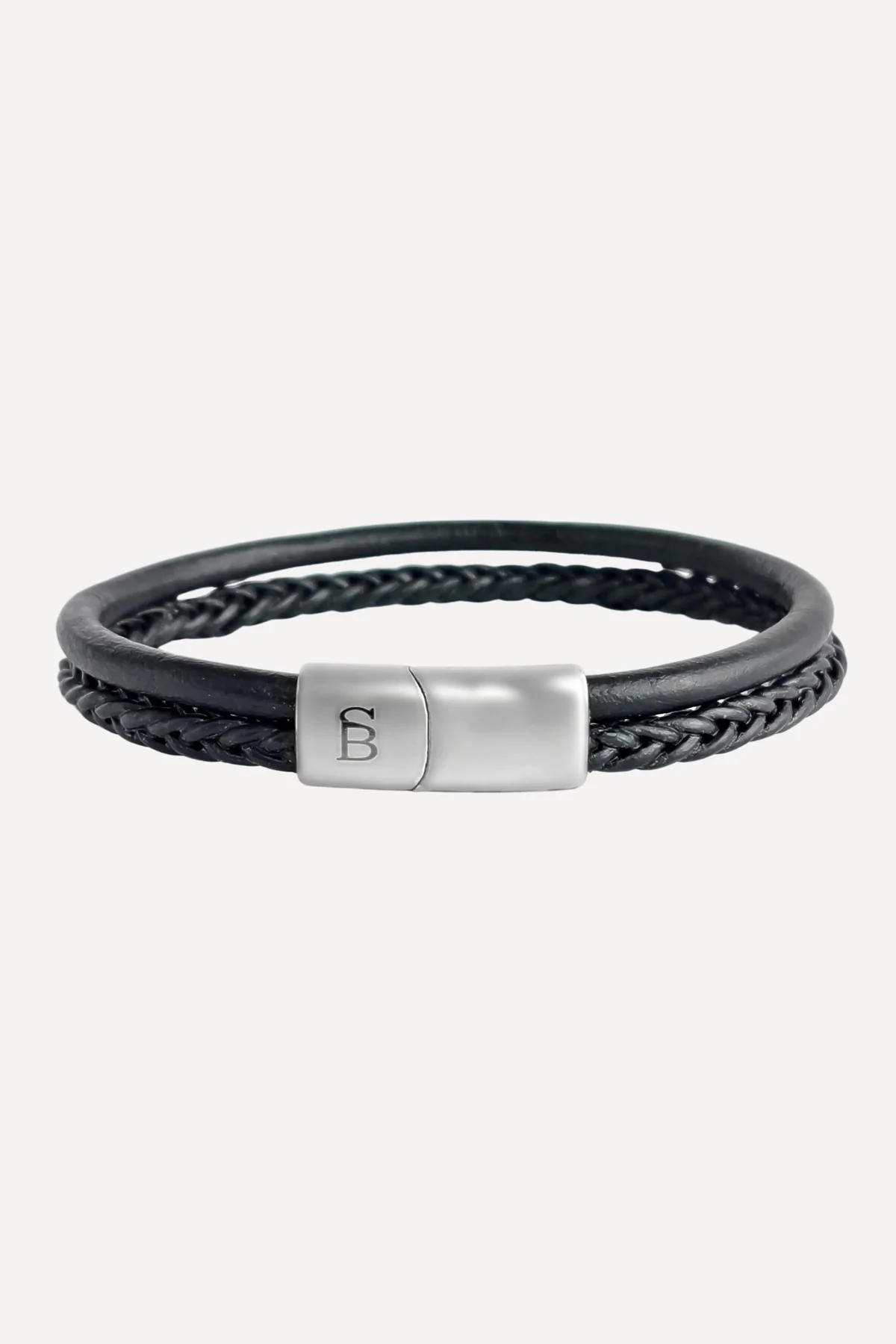 Steel&Barnett Herenarmband Denby Black 