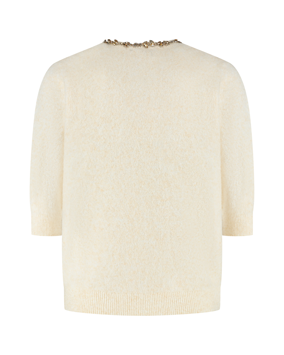 LADY DAY Gebreide Trui Aveline Vanilla Melange - Afbeelding 5