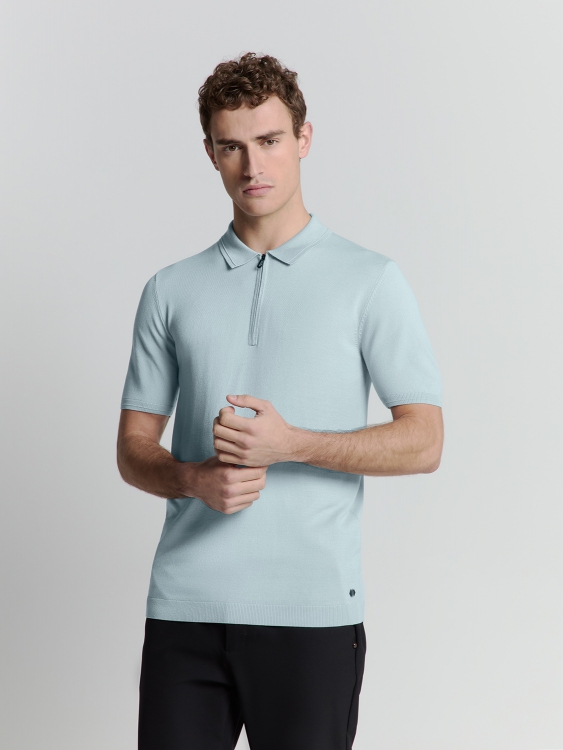 NO EXCESS Polo Met Rits Ice 