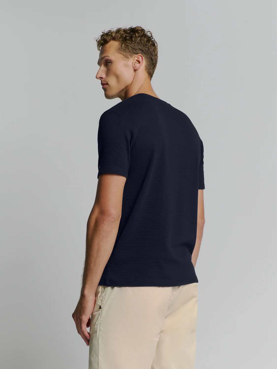 NO EXCESS T-Shirt Crewneck Deep Blue  - Afbeelding 3