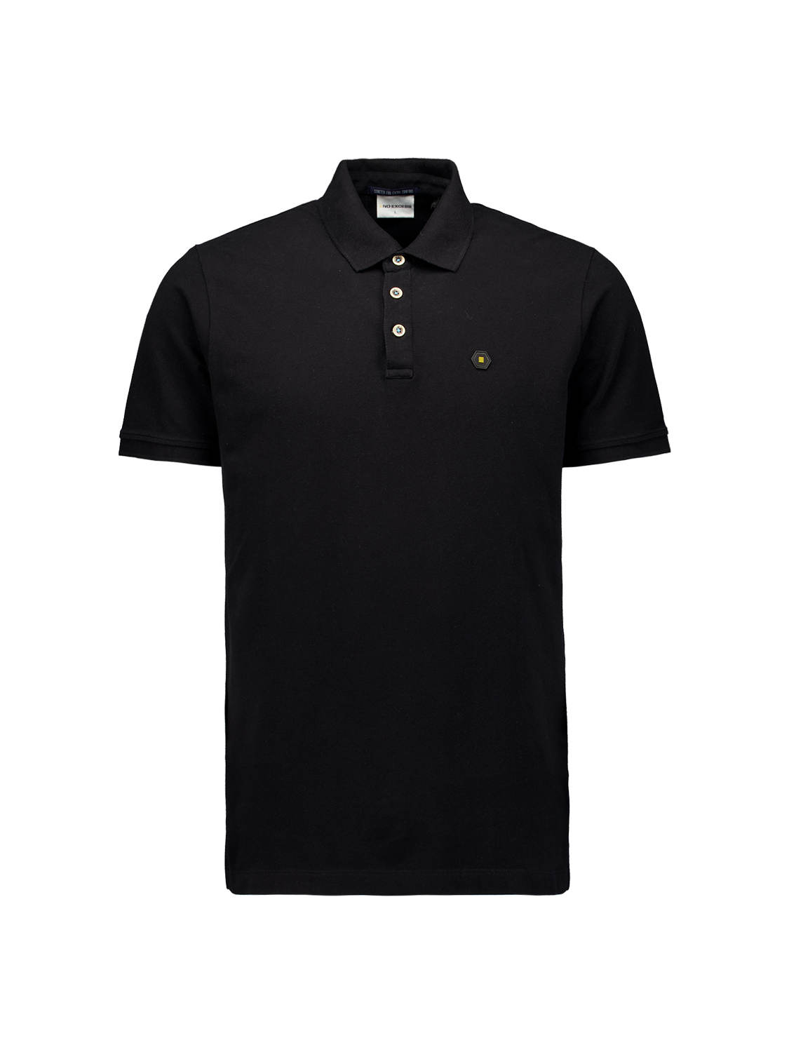 NO EXCESS Poloshirt Black  - Afbeelding 1