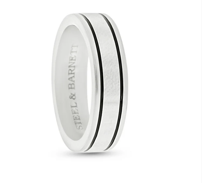 STEEL&BARNETT Herenring Verto Zilver 