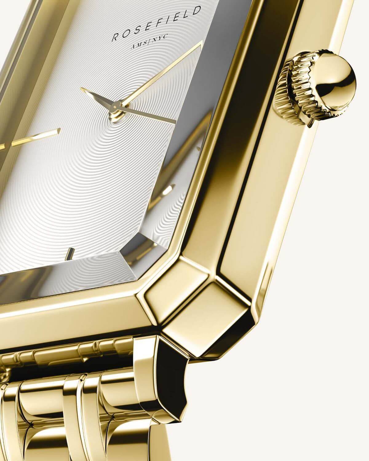 ROSEFIELD Dames Horloge The Octagon Gold  - Afbeelding 6