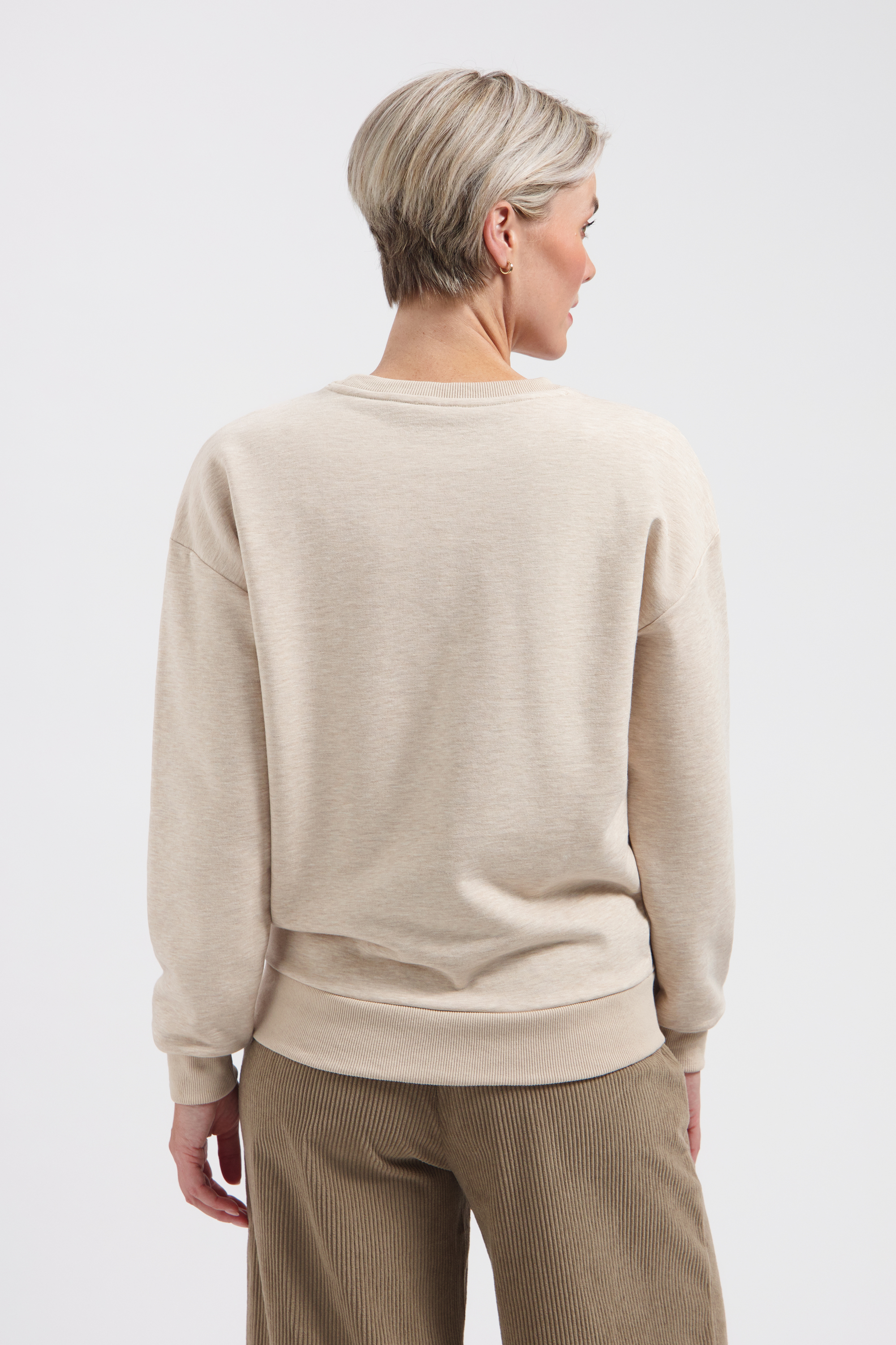 LADY DAY Dames Sweater Academy Vanilla Melange - Afbeelding 2