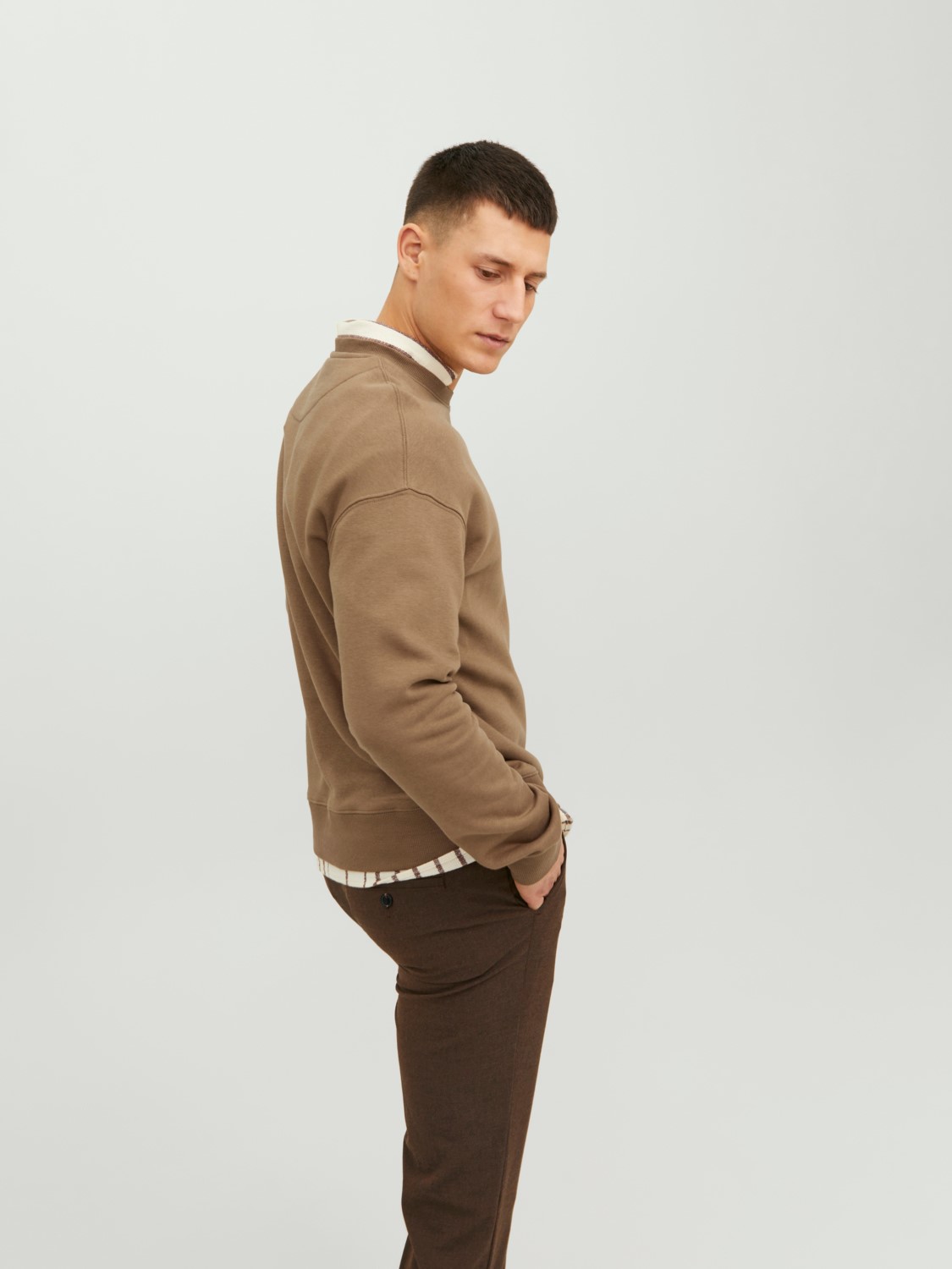 JACK&JONES Basic Sweater Otter Bruin - Afbeelding 5