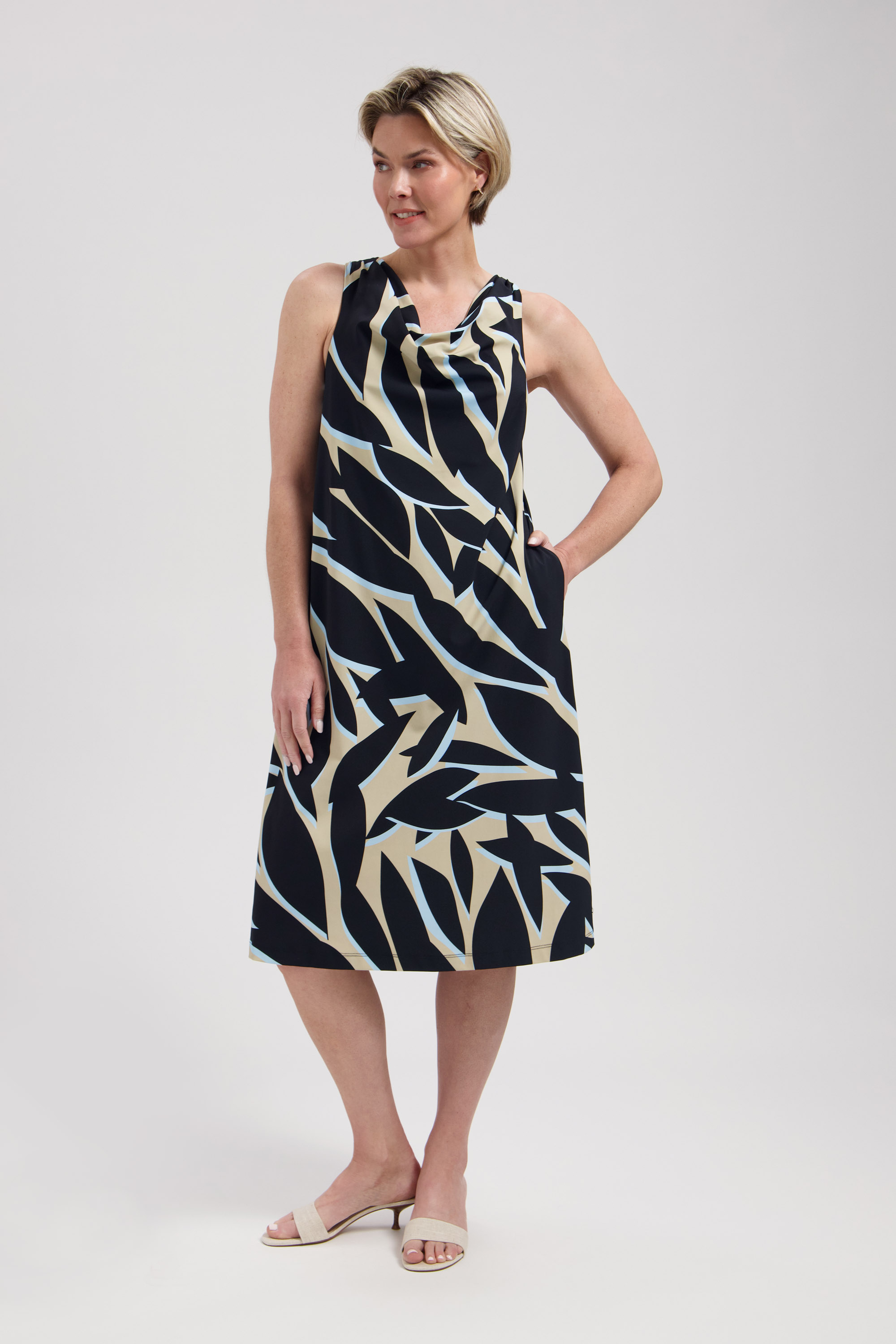 LADY DAY Dames Travelstof Jurk Elline Leya Print