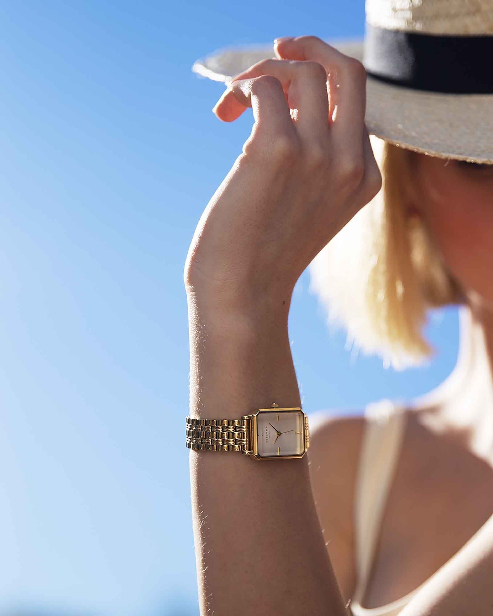 ROSEFIELD Dames Horloge The Octagon Gold  - Afbeelding 1