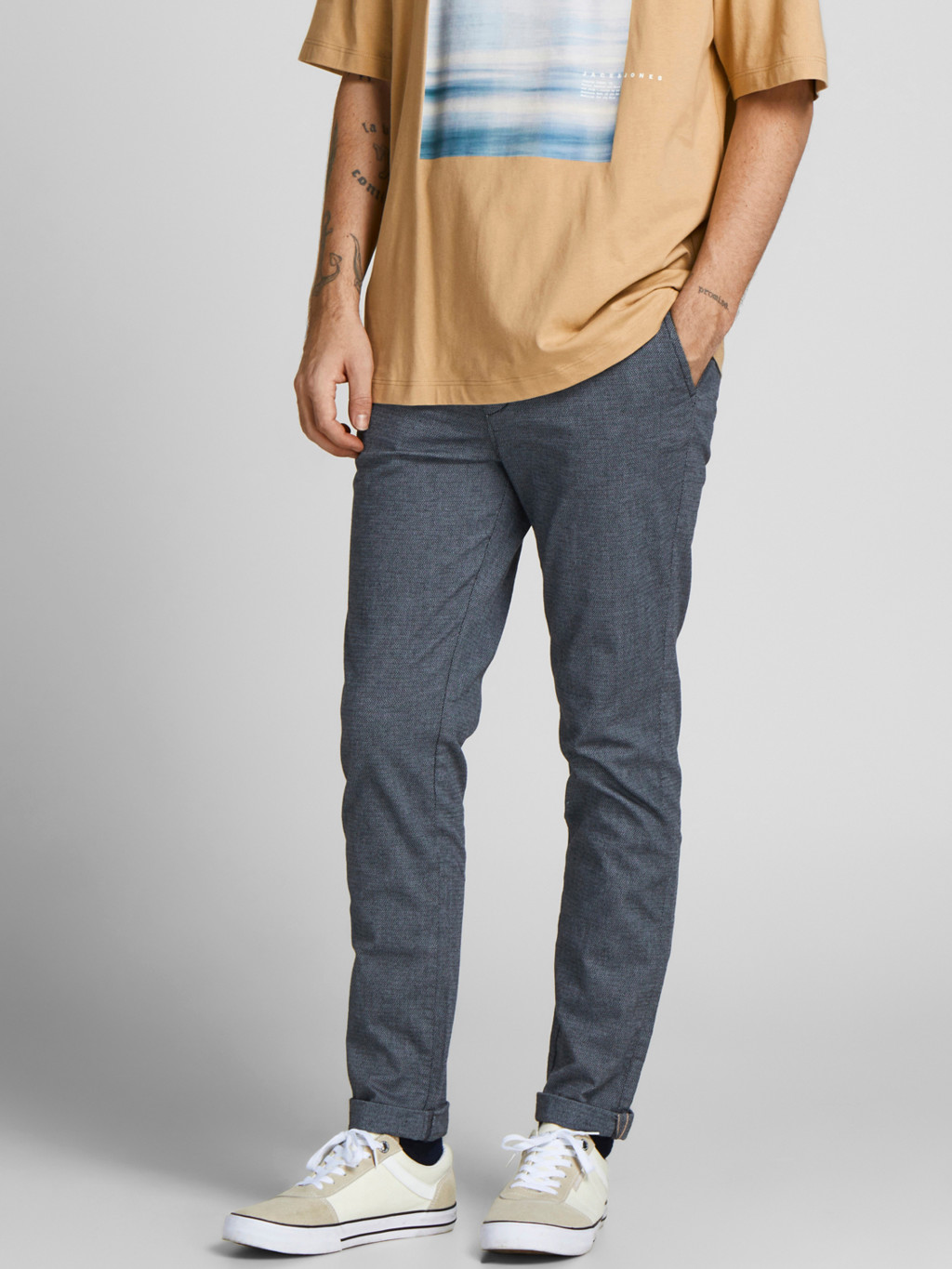 Jack&Jones Chino Marco Fury Jeansblauw 