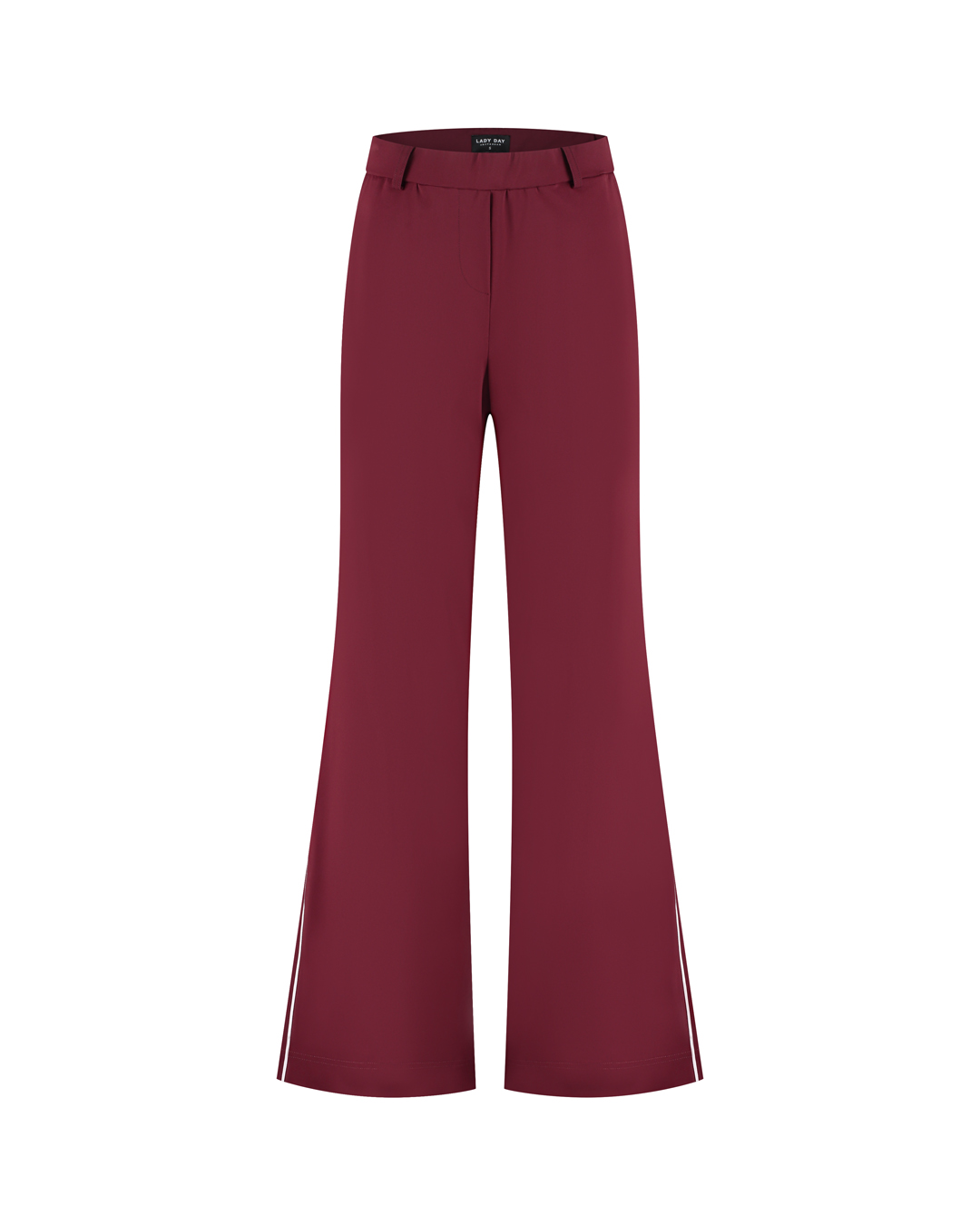 LADY DAY Dames Broek Eleyn Burgundy Rood  - Afbeelding 2