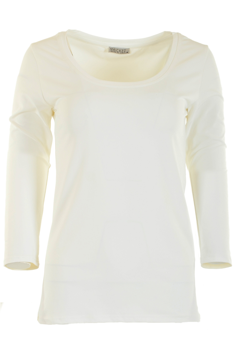 MAICAZZ Basis Shirt 3/4 Mouwen Toscane Offwhite 