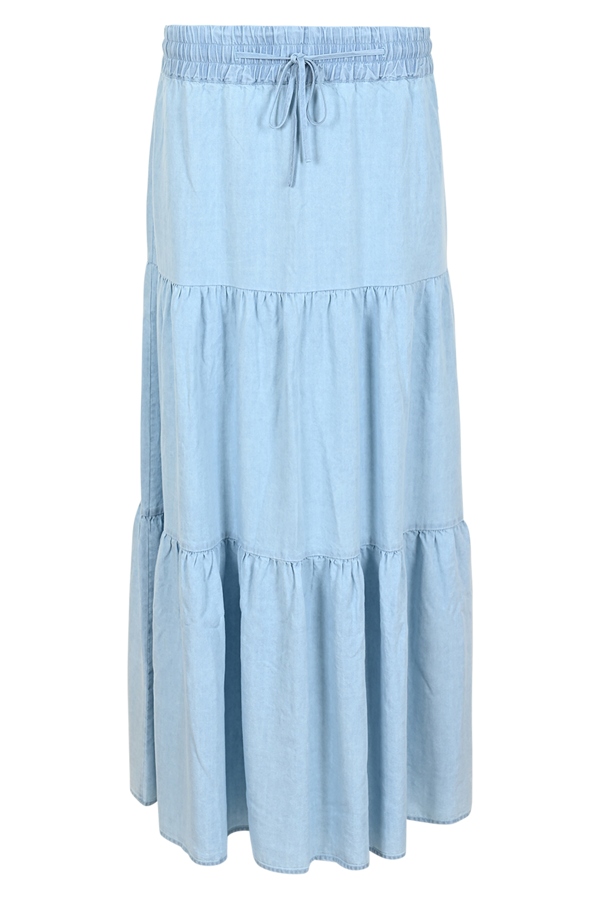 MAICAZZ Lange Spijkerrok Nicole Light Blue 