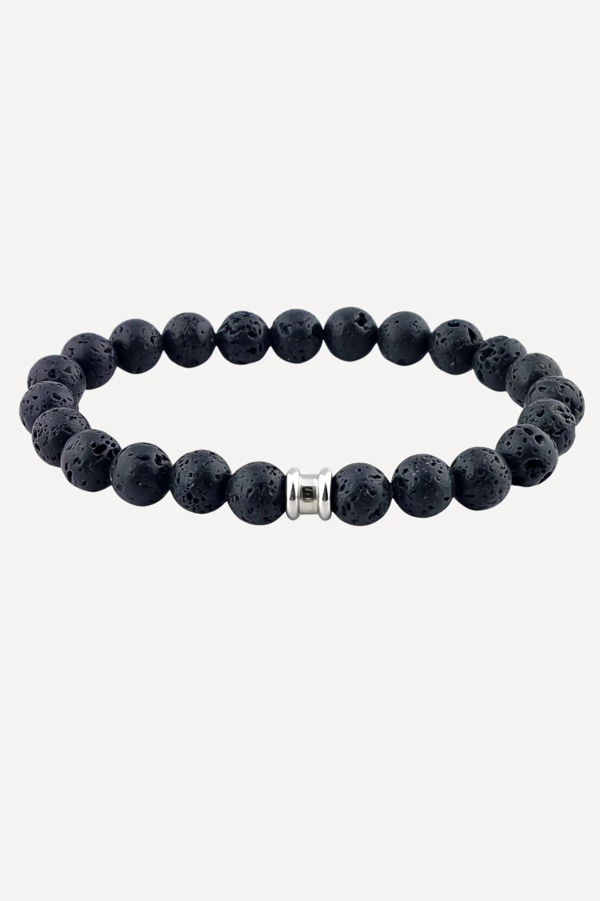 Steel&Barnett Herenarmband Stones Basic Lava