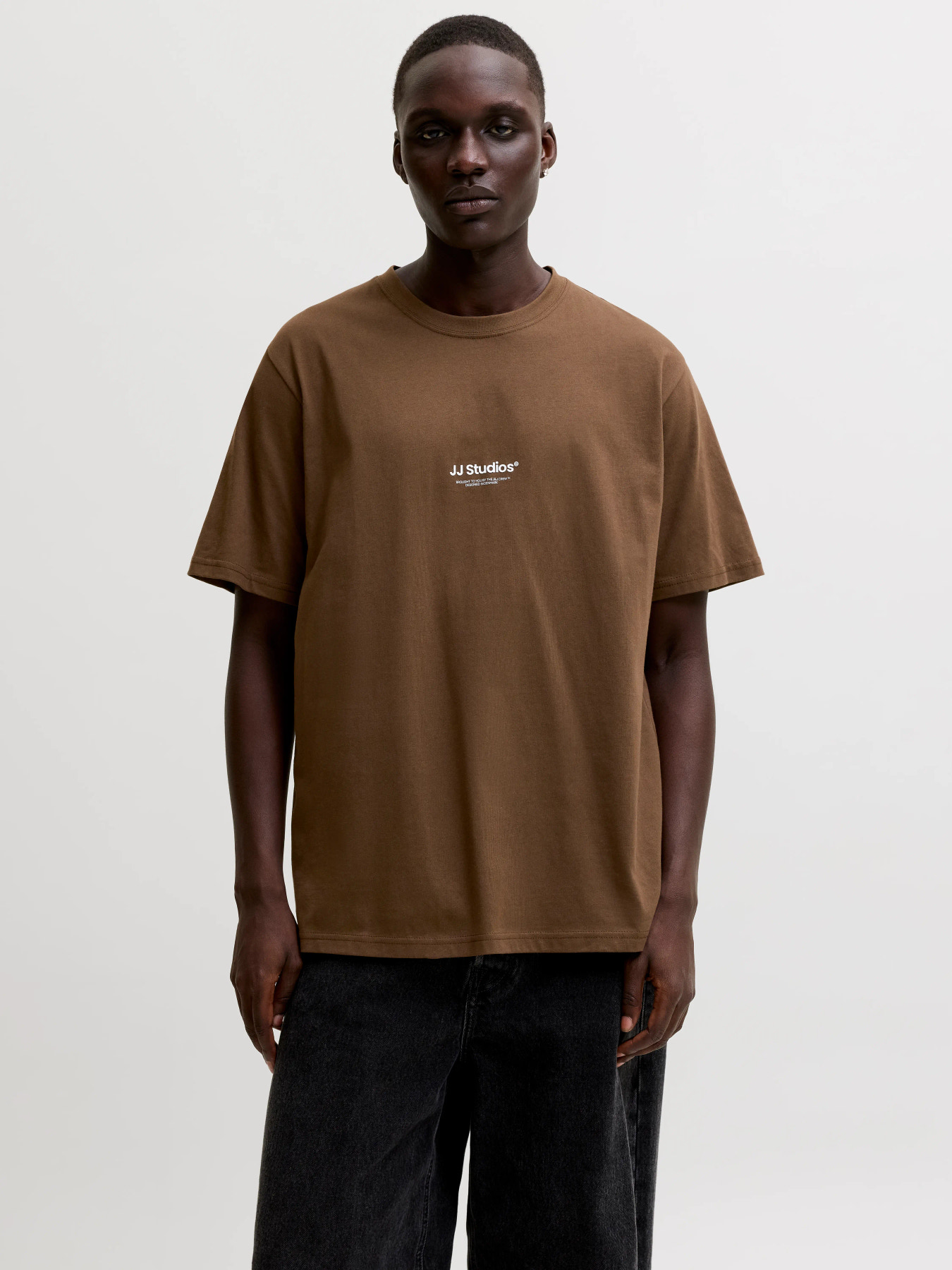 JACK & JONES Heren T-Shirt Soho Donkerbruin  - Afbeelding 2